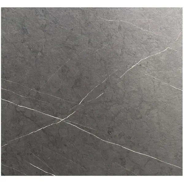 Inklapbare Statafel | INFINITY | HPL/RVS | Marmerlook Blad | Zwart Frame | In-/Outdoor | 700x700x1092(h)mm