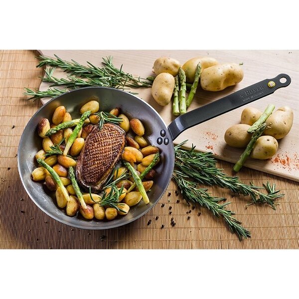 Koekenpan | MINERAL B | Blauwstaal | Div. Warmtebronnen | Ø200x45(h)mm