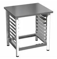 Saro Oven Onderstel | Staal/RVS | 8 Niveaus (435x350) | 610x490x850(h)mm