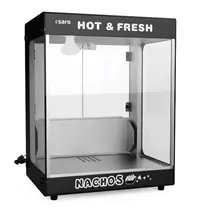 Saro Nacho-Warmhoudvitrine | BORA | Zwart | 58°C | Statisch | 0.47kW (230V) | 462x357x588(h)mm 