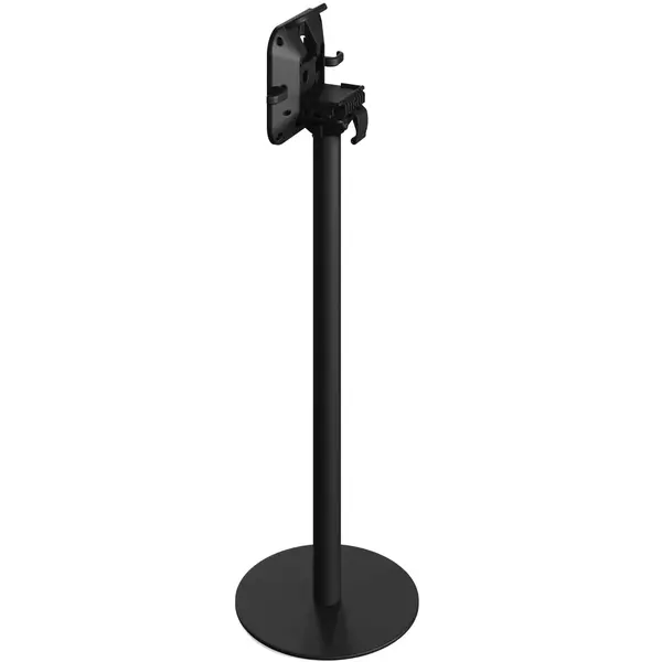 Inklapbare Statafel | URBAN | HPL/RVS | Marmerlook Blad | Zwart Frame | In-/Outdoor | Ø700x1092(h)mm