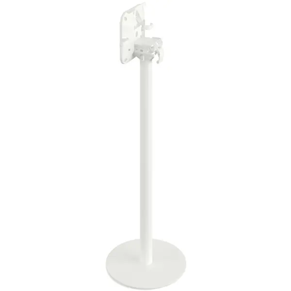 Inklapbare Statafel | URBAN | HPL/RVS | Steenlook Blad | Wit Frame | In-/Outdoor | 700x700x1092(h)mm