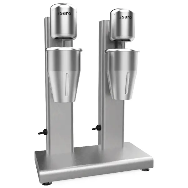 Milkshaker | SOTUS | Dubbel | RVS | 2x 0.75L | 0.16kW (230V) | Incl. RVS Mengbekers | 360x170x510(h)mm