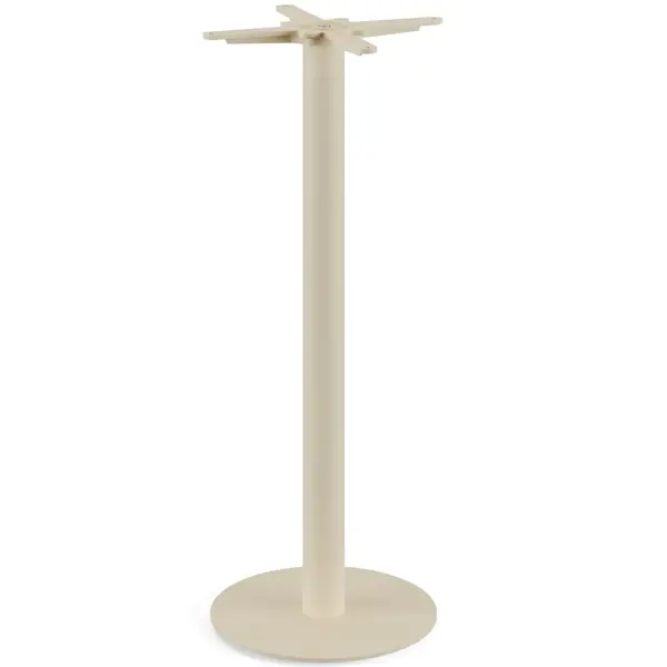 Statafel | URBAN | HPL/RVS | Marmerlook Blad | Zandkleurig Frame | In-/Outdoor | 700x700x1092(h)mm