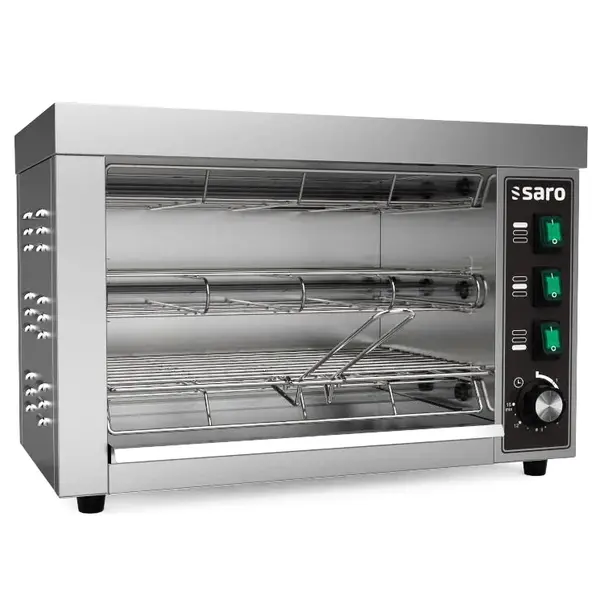 Salamander Toaster | ALIVA | 2 Niveaus | Elektrisch (Quartz) | 250°C | 3.15kW (230V) | Timer | 493x280x334(h)mm