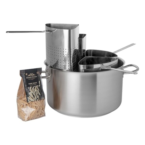 Pastakookpan | RVS | 31.4L | Div. Warmtebronnen | Incl. Pastamanden | Ø400x250(h)mm