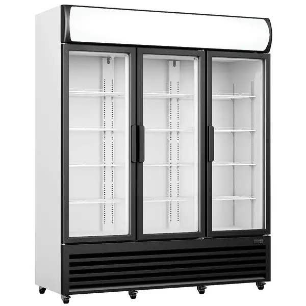 Koelkast | GTK | 1065L | Zwart/Wit | +1°C/+10°C | Statisch + Ventilator | Draaideuren | Wielen (Geremd) | 1600x610x1973(h)mm