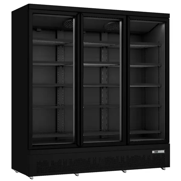 Koelkast | GTK PRO | 1664L | Zwart | +1°C/+10°C | Statisch + Ventilator | Draaideuren | Wielen (Geremd) | 1880x740x2003(h)mm