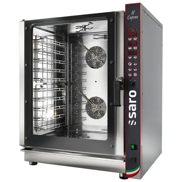 Combisteamer | AL CAPONE | Elektrisch | 10 Niveaus (EN/GN) | 50°C/280°C | 12.7kW (400V) | Zelfreiniging | 920x845x1160(h)mm