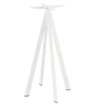 VEBA Tafelonderstel | INFINITY | Hoog Model | RVS | Wit | In-/Outdoor | 600x600x1080(h)mm
