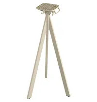 VEBA Tafelonderstel | INFINITY | Hoog Model | RVS | Zandkleurig | Kantelbaar | In-/Outdoor | 400x400x1080(h)mm