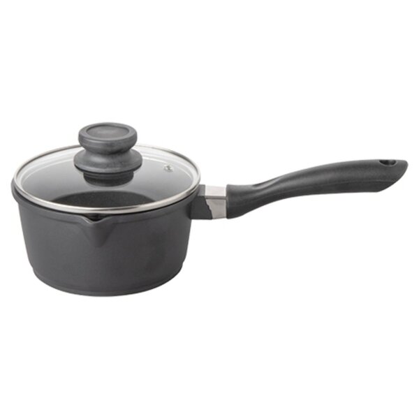 Steelpan | Aluminium (Antiaanbaklaag) | 1.3L | Div. Warmtebronnen | Incl. Deksel | Ø160x85(h)mm