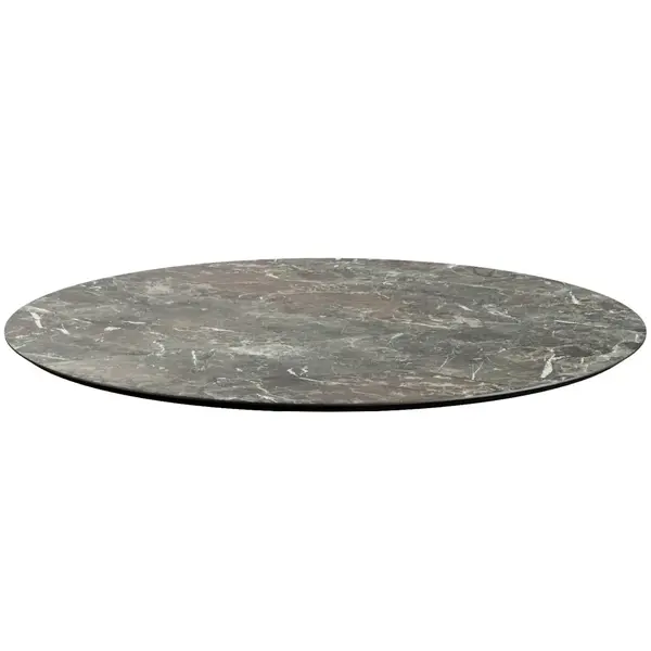 Tafelblad | Marmerlook (Grijs) | In-/Outdoor | Ø1200x12(h)mm