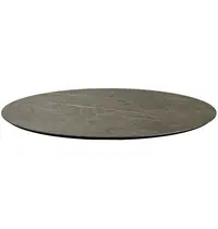 VEBA Tafelblad | Marmerlook (Antraciet) | In-/Outdoor | Ø1200x12(h)mm