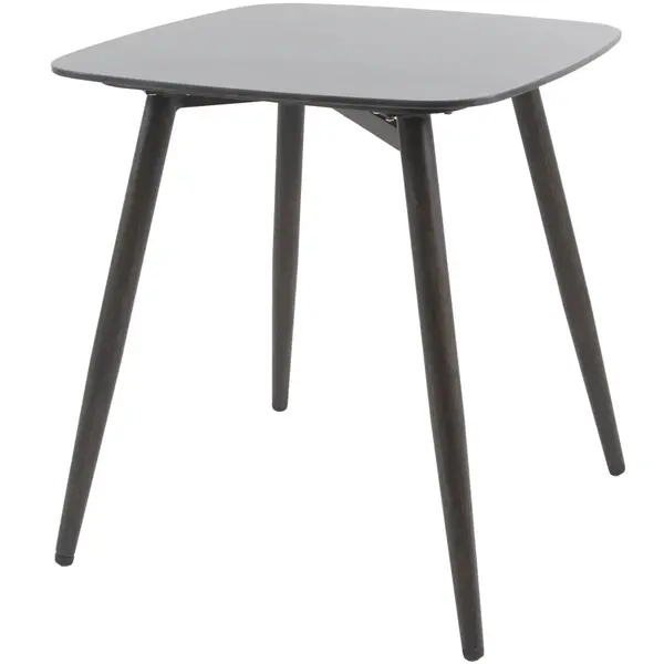 Tafel | PEDRO | Aluminium | Houtlook (Wengé) | In-/Outdoor | 700x700x760(h)mm