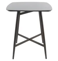 VEBA Statafel | PEDRO | Aluminium | Houtlook (Wengé) | In-/Outdoor | 900x900x1060(h)mm