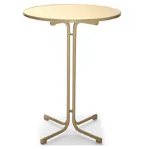 VEBA Inklapbare Statafel | BERLIN | Hout/Staal | Zandkleurig | In-/Outdoor | Ø800x1090(h)mm 