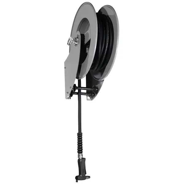Slanghaspel | JUAN | 10m | Automatische Oproller | Max. 6/20 Bar | Incl. Spuitpistool | 220x470x480(h)mm