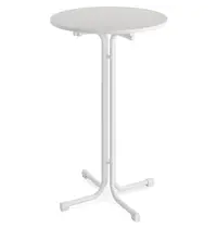 VEBA Inklapbare Statafel | BERLIN | Hout/Staal | Wit | In-/Outdoor | Ø700x1090(h)mm 