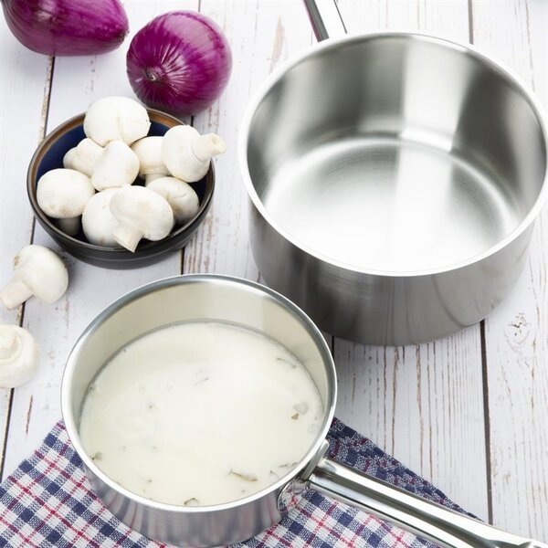 Steelpan | RVS/Aluminium | 1.5L | Div. Warmtebronnen | Ø160x81(h)mm