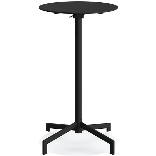 Inklapbare Zit-/Statafel | VERSA | Staal | Zwart | In-/Outdoor | Ø600x740/1020(h)mm