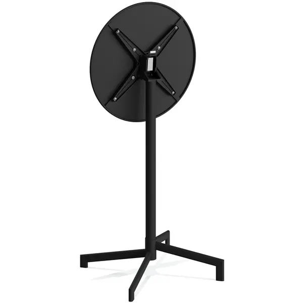 Inklapbare Zit-/Statafel | VERSA | Staal | Zwart | In-/Outdoor | Ø600x740/1020(h)mm