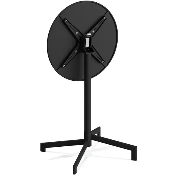 Inklapbare Zit-/Statafel | VERSA | Staal | Zwart | In-/Outdoor | Ø600x740/1020(h)mm