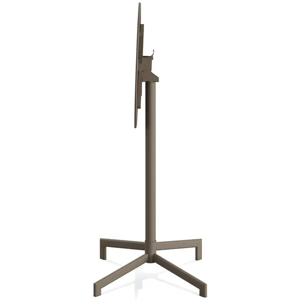 Inklapbare Zit-/Statafel | VERSA | Staal | Cappuccino | In-/Outdoor | Ø600x740/1020(h)mm