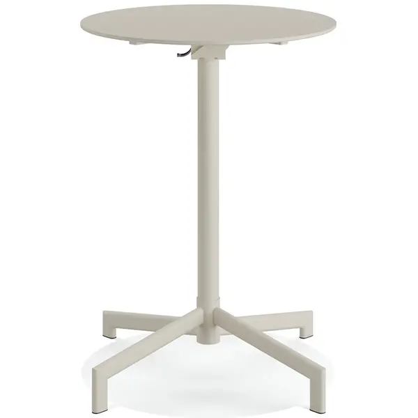 Inklapbare Zit-/Statafel | VERSA | Staal | Beige | In-/Outdoor | Ø600x740/1020(h)mm