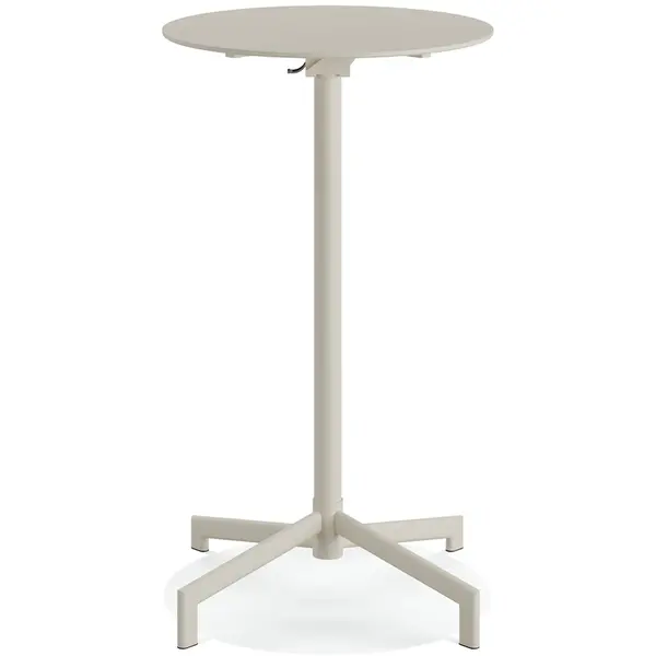Inklapbare Zit-/Statafel | VERSA | Staal | Beige | In-/Outdoor | Ø600x740/1020(h)mm