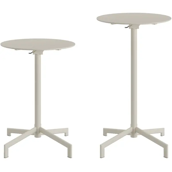 Inklapbare Zit-/Statafel | VERSA | Staal | Beige | In-/Outdoor | Ø600x740/1020(h)mm
