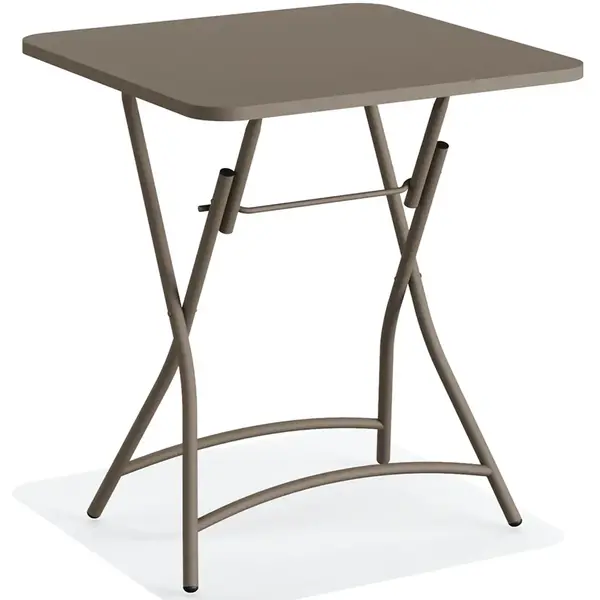 Inklapbare Tafel | BREEZE | Staal | Cappuccino | In-/Outdoor | 600x600x740(h)mm