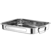HENDI Braadslede | RVS | Beweegbare Zijgrepen | 310x240x50(h)mm