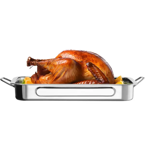 Braadslede | RVS | Beweegbare Zijgrepen | 430x310x60(h)mm