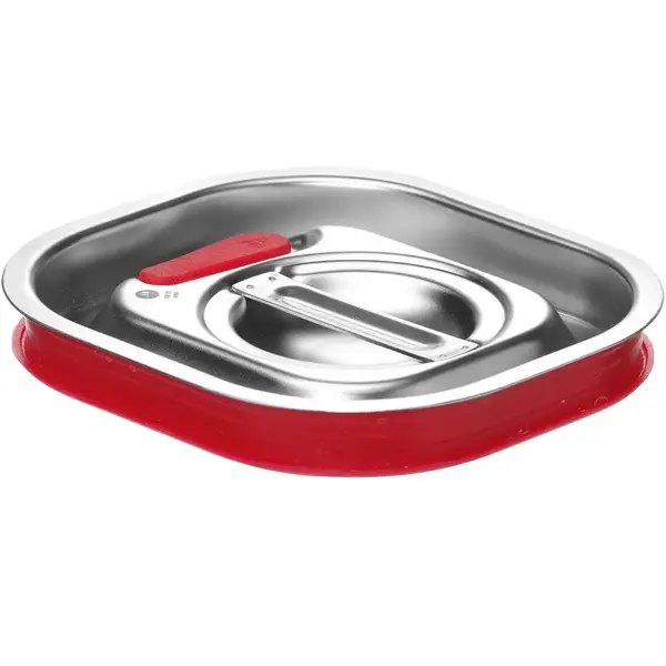 GN-Deksel | KitchenLine | RVS | 1/6 GN | Handgreep | Luchtdicht