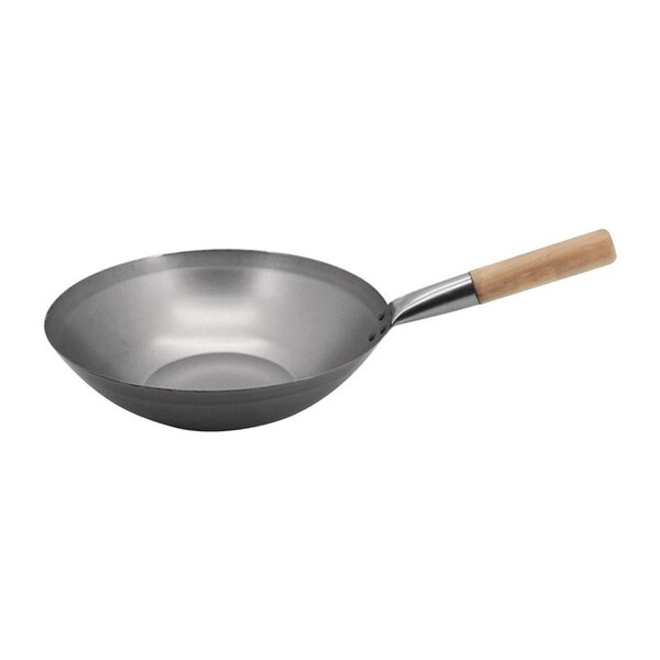 Wokpan | Staal | Platte Bodem | Ø330mm