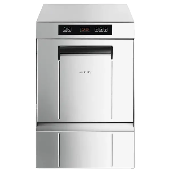 Glazenspoelmachine | ECOLINE | Mand 400x400 | Afvoerpomp | Zeeppomp | Naglanspomp | Breaktank | 230V | 440x555x695(h)mm