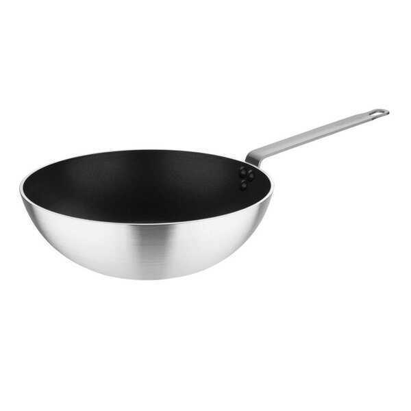 Wokpan | Aluminium (Antiaanbaklaag) | Platte Bodem | Ø300x93(h)mm