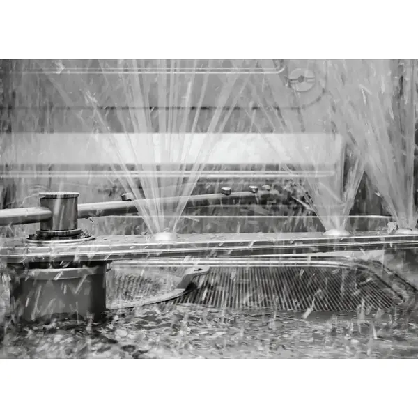 Glazenspoelmachine | EASYLINE | Mand 400x400 | Afvoerpomp | Zeeppomp | Naglanspomp | Ontharder | Breaktank | 400V | Dubbelwandig | 460x600x705(h)mm