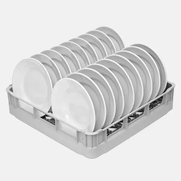 Vaatwaskorf | Borden (≤Ø250mm) | Stapelbaar | 500x500x105(h)mm