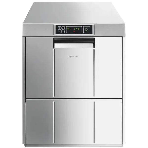 Glazenspoelmachine | EASYLINE | Mand 500x500 | Afvoerpomp | Zeeppomp | Naglanspomp | Ontharder | Breaktank | 400V | Dubbelwandig | 600x600x722(h)mm