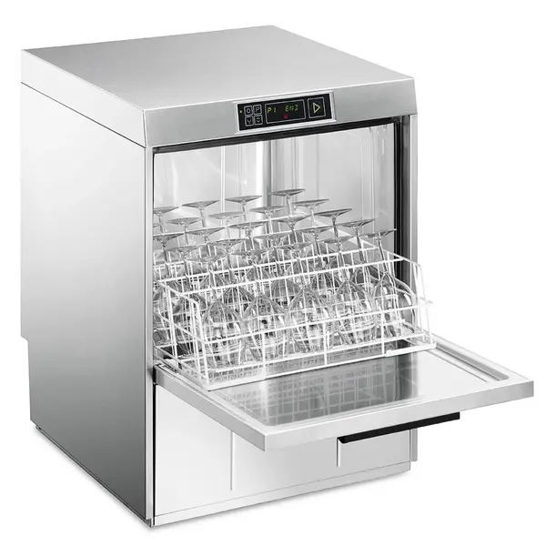 Horeca Vaatwasser | EASYLINE | Mand 500x500 | Afvoerpomp | Zeeppomp | Naglanspomp | Breaktank | 400V | Dubbelwandig | 600x600x822(h)mm