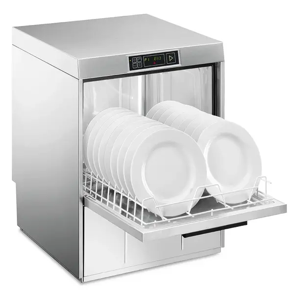 Horeca Vaatwasser | EASYLINE | Mand 500x500 | Afvoerpomp | Zeeppomp | Naglanspomp | Breaktank | 400V | Dubbelwandig | 600x600x822(h)mm