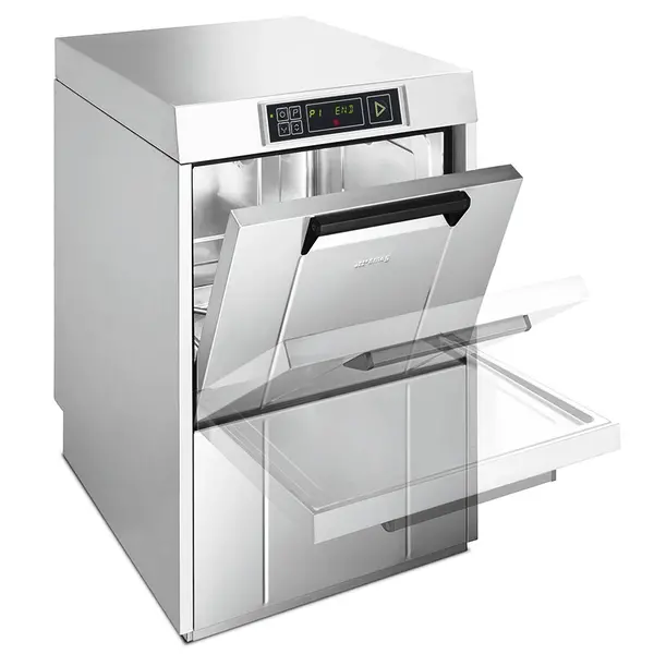 Horeca Vaatwasser | EASYLINE | Mand 500x500 | Afvoerpomp | Zeeppomp | Naglanspomp | Breaktank | 400V | Dubbelwandig | 600x600x822(h)mm