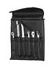 HENDI Decoratiemessenset | RVS | Zwart | 6 Stuks | Incl. Foudraal | 280x100x50(h)mm 