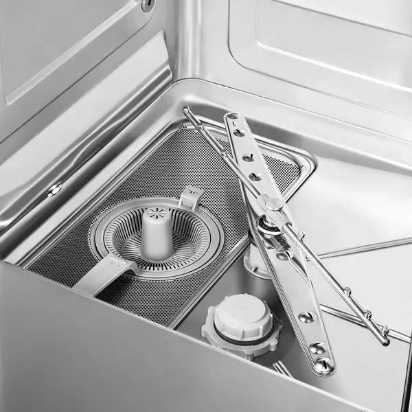 Dienbladen Vaatwasser | EASYLINE | Hoog Model | Mand 500x500 | Afvoerpomp | Zeeppomp | Naglanspomp | Ontharder | Breaktank | 400V | Dubbelwandig | 600x690x1315(h)mm