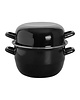 EMGA Mosselpan | Geëmailleerd | 3.3L | Div. Warmtebronnen | Incl. Deksel | Ø200mm 