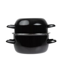 Olympia Mosselpan | Geëmailleerd | Oven | Incl. Deksel | Ø200x180(h)mm