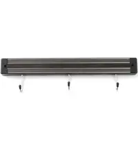 HENDI Messenmagneet | Kunststof | 2 Magneetstrippen + 3 Ophanghaken | 340mm 