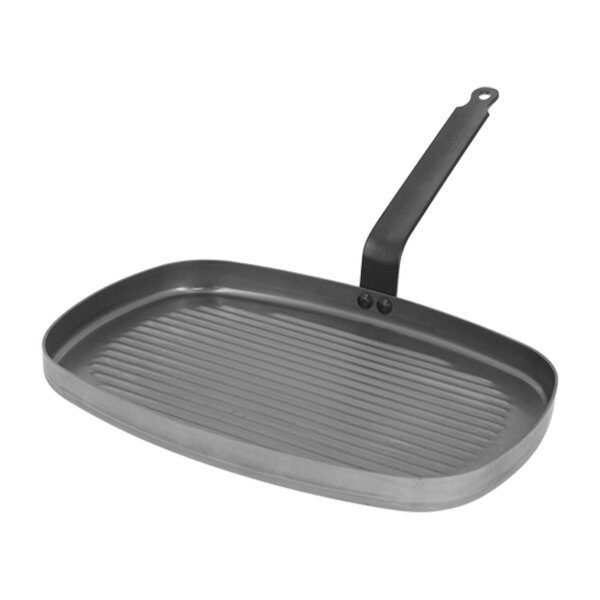 Grillpan | CARBONE PLUS | Plaatstaal | Div. Warmtebronnen | 380x255x20(h)mm
